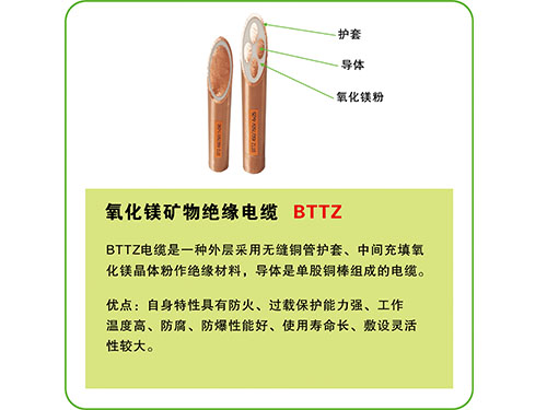 氧化镁矿物防火电缆 氧化镁矿物防火电缆